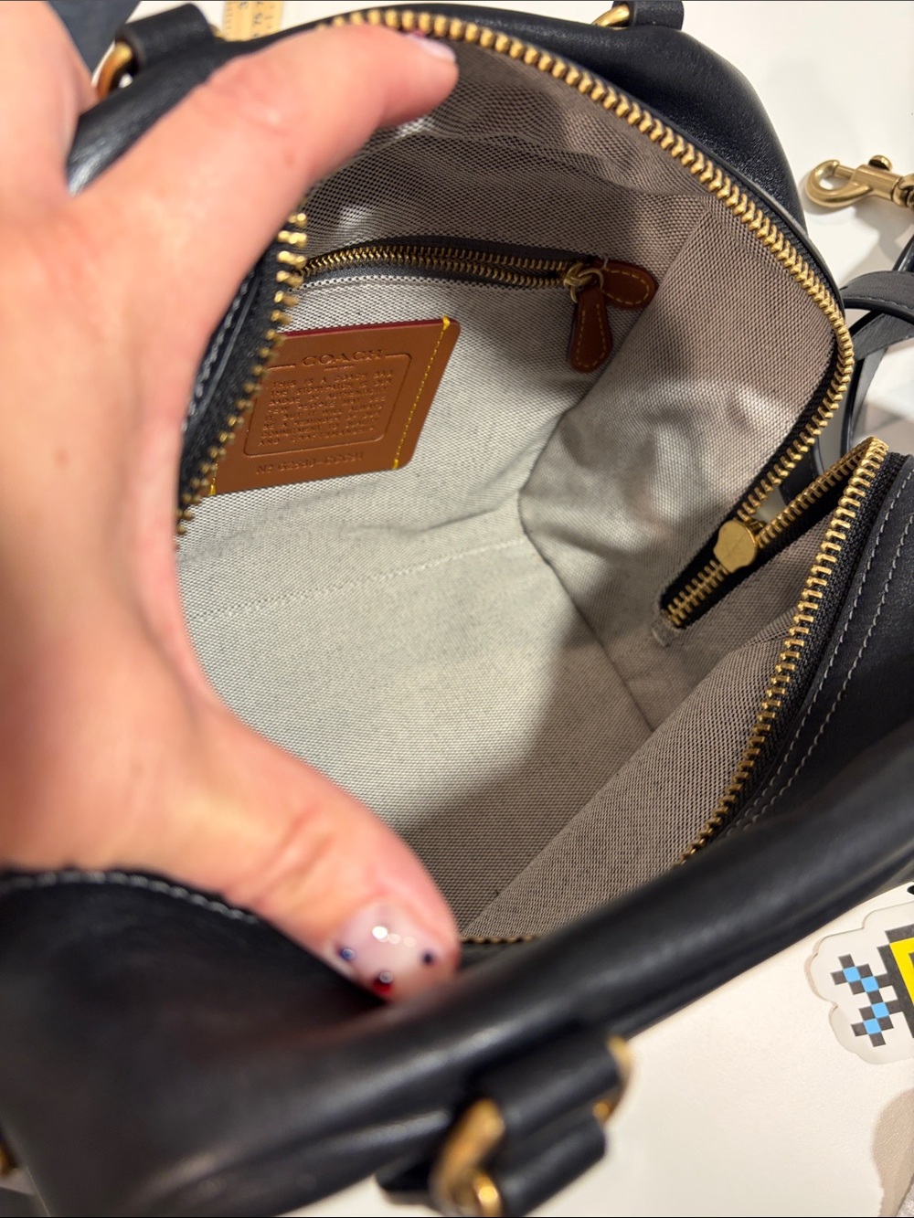Coach Rogue Cube 20 Black Gold Hardware - Picture 5 of 9